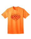 Charming Kawaii Hearts Adult T-Shirt - A Super Cute Addition to Your Wardrobe-Mens T-shirts-TooLoud-Neon-Orange-Small-Davson Sales
