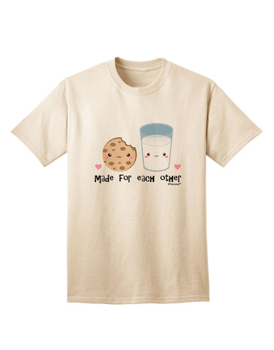 Charming Milk and Cookie - Perfectly Paired Adult T-Shirt by TooLoud-Mens T-shirts-TooLoud-Natural-Small-Davson Sales