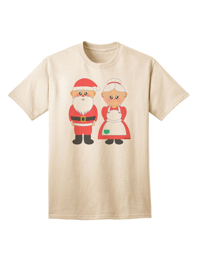 Charming Mr. and Mrs. Santa Claus Couple - Adult Christmas T-Shirt Collection-Mens T-shirts-TooLoud-Natural-Small-Davson Sales