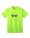 Charming Nerd Ghost - Adult Halloween T-Shirt Collection-Mens T-shirts-TooLoud-Neon-Green-Small-Davson Sales