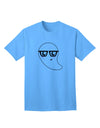 Charming Nerd Ghost - Adult Halloween T-Shirt Collection-Mens T-shirts-TooLoud-Aquatic-Blue-Small-Davson Sales