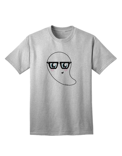 Charming Nerd Ghost - Adult Halloween T-Shirt Collection-Mens T-shirts-TooLoud-AshGray-Small-Davson Sales