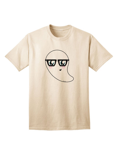 Charming Nerd Ghost - Adult Halloween T-Shirt Collection-Mens T-shirts-TooLoud-Natural-Small-Davson Sales