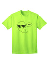 Charming Nerd Ghost Boo: Premium Halloween Adult T-Shirt Collection-Mens T-shirts-TooLoud-Neon-Green-Small-Davson Sales