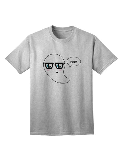 Charming Nerd Ghost Boo: Premium Halloween Adult T-Shirt Collection-Mens T-shirts-TooLoud-AshGray-Small-Davson Sales