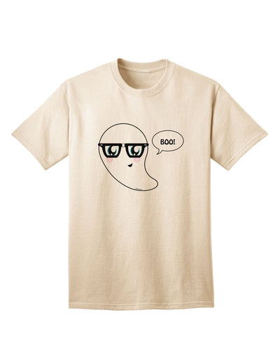 Charming Nerd Ghost Boo: Premium Halloween Adult T-Shirt Collection-Mens T-shirts-TooLoud-Natural-Small-Davson Sales