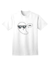 Charming Nerd Ghost Boo: Premium Halloween Adult T-Shirt Collection-Mens T-shirts-TooLoud-White-Small-Davson Sales