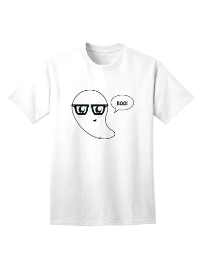 Charming Nerd Ghost Boo: Premium Halloween Adult T-Shirt Collection-Mens T-shirts-TooLoud-White-Small-Davson Sales