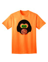 Charming Owl-Themed Adult T-Shirt for Halloween Celebrations-Mens T-shirts-TooLoud-Neon-Orange-Small-Davson Sales