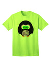 Charming Owl-Themed Adult T-Shirt for Halloween Celebrations-Mens T-shirts-TooLoud-Neon-Green-Small-Davson Sales