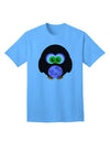 Charming Owl-Themed Adult T-Shirt for Halloween Celebrations-Mens T-shirts-TooLoud-Aquatic-Blue-Small-Davson Sales