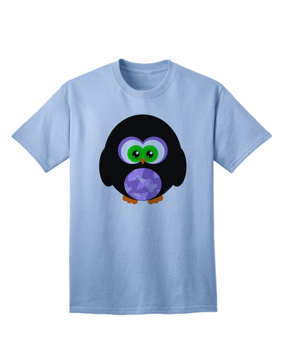 Charming Owl-Themed Adult T-Shirt for Halloween Celebrations-Mens T-shirts-TooLoud-Light-Blue-Small-Davson Sales