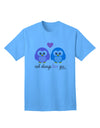 Charming Owl-themed Adult T-Shirt by TooLoud-Mens T-shirts-TooLoud-Aquatic-Blue-Small-Davson Sales