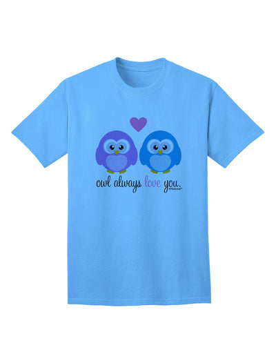 Charming Owl-themed Adult T-Shirt by TooLoud-Mens T-shirts-TooLoud-Aquatic-Blue-Small-Davson Sales