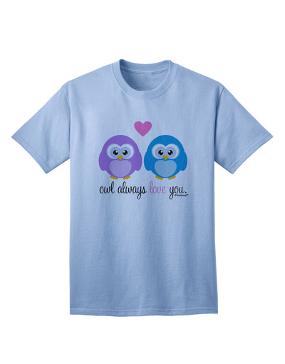 Charming Owl-themed Adult T-Shirt by TooLoud-Mens T-shirts-TooLoud-Light-Blue-Small-Davson Sales