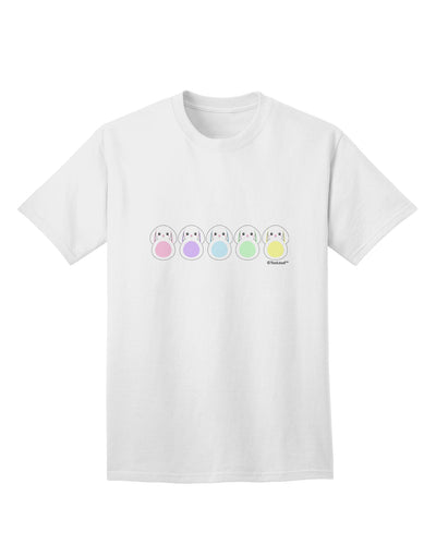 Charming Pastel Bunny Adult T-Shirt Offered by TooLoud-Mens T-shirts-TooLoud-White-Small-Davson Sales