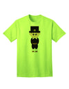 Charming Pilgrim Boy - Adult Thanksgiving T-Shirt for Festive Celebrations-Mens T-shirts-TooLoud-Neon-Green-Small-Davson Sales