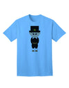 Charming Pilgrim Boy - Adult Thanksgiving T-Shirt for Festive Celebrations-Mens T-shirts-TooLoud-Aquatic-Blue-Small-Davson Sales