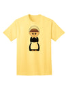 Charming Pilgrim Girl - Adult Thanksgiving T-Shirt for Festive Celebrations-Mens T-shirts-TooLoud-Yellow-Small-Davson Sales