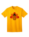 Charming Pilgrim Turkey Thanksgiving Adult T-Shirt - A Festive Ecommerce Exclusive-Mens T-shirts-TooLoud-Gold-Small-Davson Sales