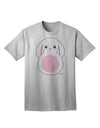 Charming Pink Adult T-Shirt featuring a Delightful Bunny with Floppy Ears-Mens T-shirts-TooLoud-AshGray-Small-Davson Sales