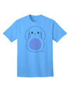 Charming Pink Adult T-Shirt featuring a Delightful Bunny with Floppy Ears-Mens T-shirts-TooLoud-Aquatic-Blue-Small-Davson Sales