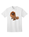 Charming Pomeranian in Adorable Pose - Premium Adult T-Shirt Collection-Mens T-shirts-TooLoud-White-Small-Davson Sales