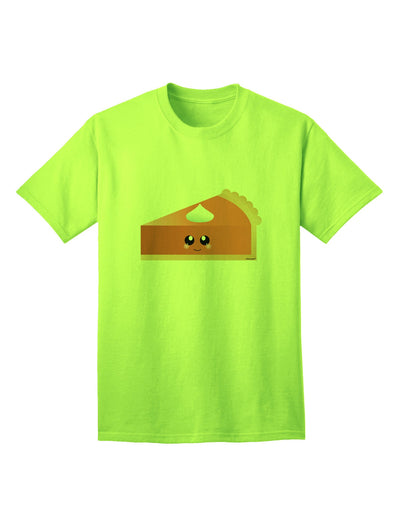 Charming Pumpkin Pie Thanksgiving Adult T-Shirt - A Festive Ecommerce Exclusive-Mens T-shirts-TooLoud-Neon-Green-Small-Davson Sales