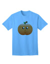 Charming Pumpkin-Themed Adult T-Shirt for Halloween Celebrations-Mens T-shirts-TooLoud-Aquatic-Blue-Small-Davson Sales