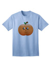 Charming Pumpkin-Themed Adult T-Shirt for Halloween Celebrations-Mens T-shirts-TooLoud-Light-Blue-Small-Davson Sales