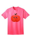 Charming Pumpkin-Themed Adult T-Shirt for Halloween Celebrations-Mens T-shirts-TooLoud-Neon-Pink-Small-Davson Sales