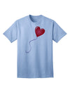 Charming Red Heart Balloon Graphic Adult T-Shirt - A Must-Have for Casual Elegance-Mens T-shirts-TooLoud-Light-Blue-Small-Davson Sales