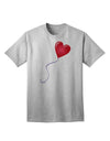 Charming Red Heart Balloon Graphic Adult T-Shirt - A Must-Have for Casual Elegance-Mens T-shirts-TooLoud-AshGray-Small-Davson Sales