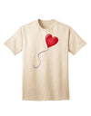 Charming Red Heart Balloon Graphic Adult T-Shirt - A Must-Have for Casual Elegance-Mens T-shirts-TooLoud-Natural-Small-Davson Sales