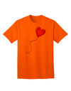 Charming Red Heart Balloon Graphic Adult T-Shirt - A Must-Have for Casual Elegance-Mens T-shirts-TooLoud-Orange-Small-Davson Sales