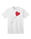 Charming Red Heart Balloon Graphic Adult T-Shirt - A Must-Have for Casual Elegance-Mens T-shirts-TooLoud-White-Small-Davson Sales