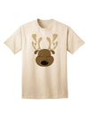 Charming Reindeer Face - Adult Christmas T-Shirt for Festive Elegance-Mens T-shirts-TooLoud-Natural-Small-Davson Sales