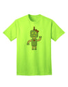 Charming 'Robot Female' Adult T-Shirt - A Must-Have for Trendy Ecommerce Wardrobes-Mens T-shirts-TooLoud-Neon-Green-Small-Davson Sales