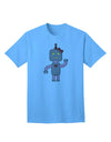 Charming 'Robot Female' Adult T-Shirt - A Must-Have for Trendy Ecommerce Wardrobes-Mens T-shirts-TooLoud-Aquatic-Blue-Small-Davson Sales