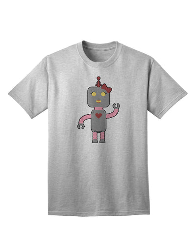 Charming 'Robot Female' Adult T-Shirt - A Must-Have for Trendy Ecommerce Wardrobes-Mens T-shirts-TooLoud-AshGray-Small-Davson Sales