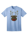 Charming Rudolph Reindeer Face - A Festive Christmas Adult T-Shirt Collection-Mens T-shirts-TooLoud-Light-Blue-Small-Davson Sales