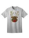 Charming Rudolph Reindeer Face - A Festive Christmas Adult T-Shirt Collection-Mens T-shirts-TooLoud-AshGray-Small-Davson Sales