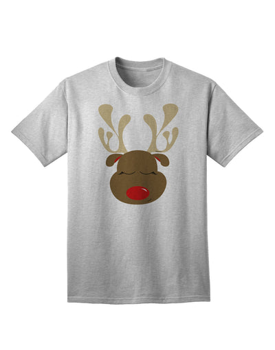 Charming Rudolph Reindeer Face - A Festive Christmas Adult T-Shirt Collection-Mens T-shirts-TooLoud-AshGray-Small-Davson Sales