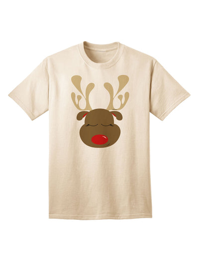 Charming Rudolph Reindeer Face - A Festive Christmas Adult T-Shirt Collection-Mens T-shirts-TooLoud-Natural-Small-Davson Sales