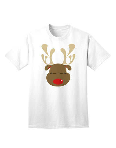 Charming Rudolph Reindeer Face - A Festive Christmas Adult T-Shirt Collection-Mens T-shirts-TooLoud-White-Small-Davson Sales