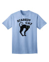 Charming Scaredy Cat - Black Cat Halloween Adult T-Shirt: A Must-Have for Festive Celebrations-Mens T-shirts-TooLoud-Light-Blue-Small-Davson Sales