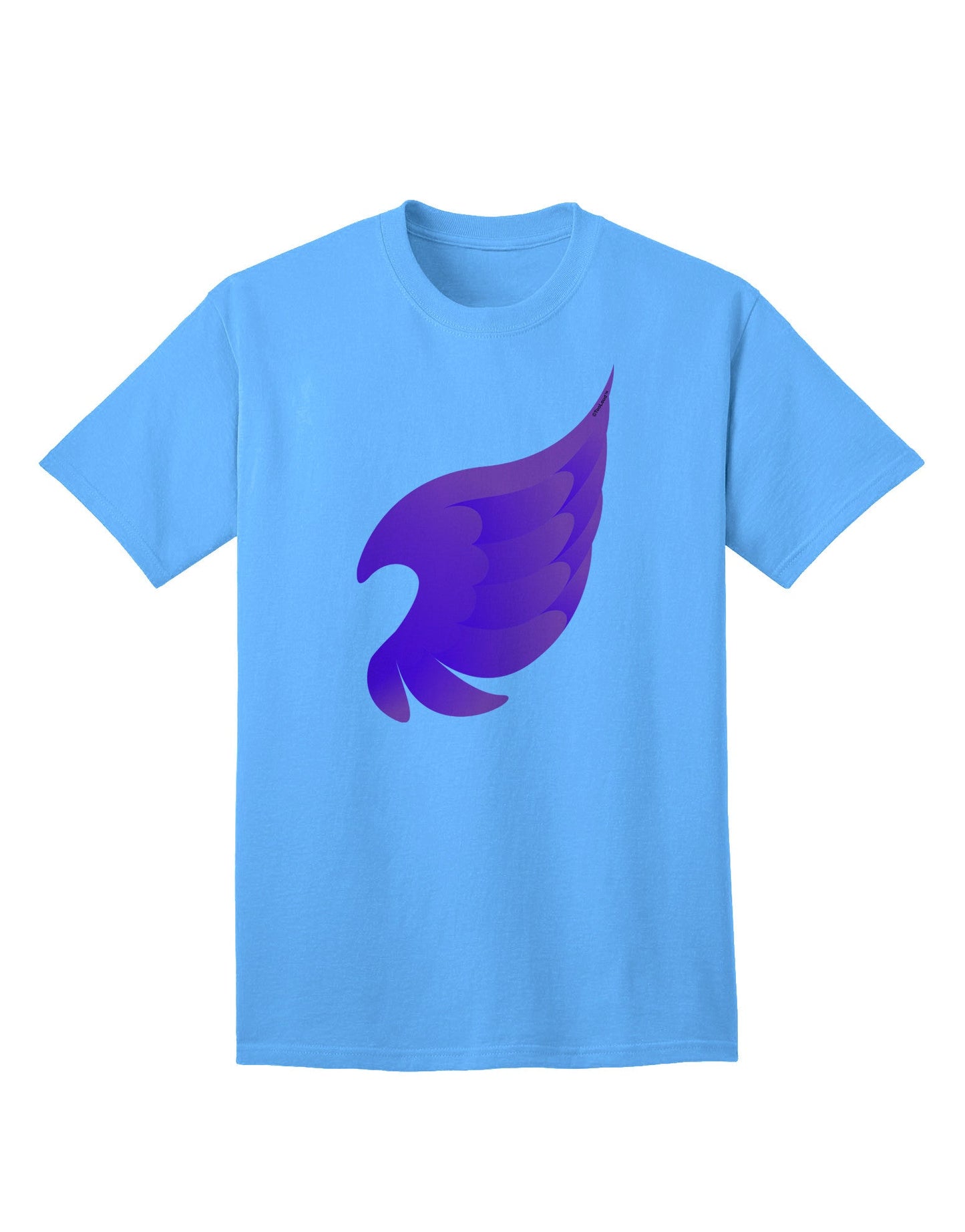 Charming Single Angel Wing Adult T-Shirt - A Fashion Statement for the Modern Individual-Mens T-shirts-TooLoud-Aquatic-Blue-Small-Davson Sales