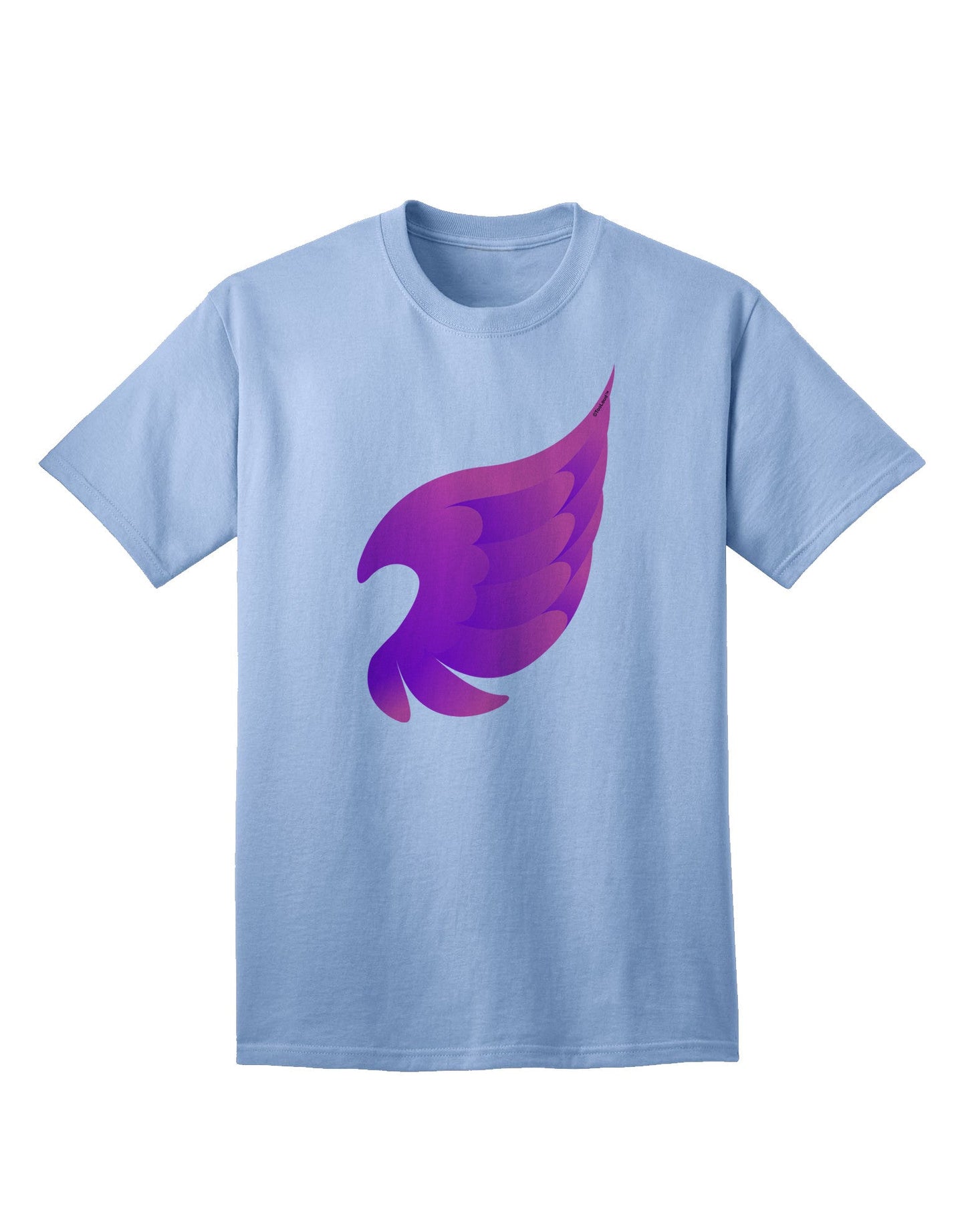 Charming Single Angel Wing Adult T-Shirt - A Fashion Statement for the Modern Individual-Mens T-shirts-TooLoud-Light-Blue-Small-Davson Sales