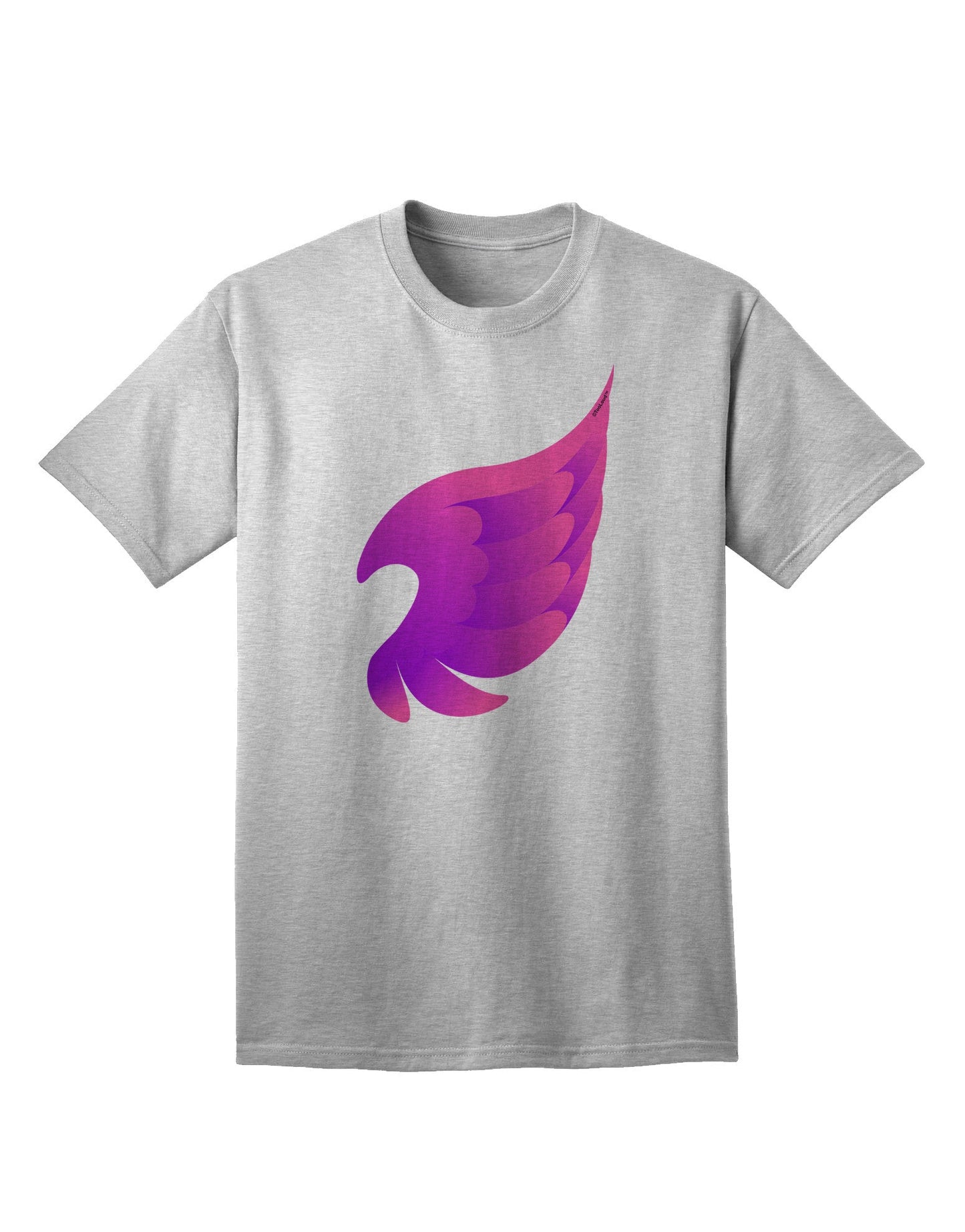 Charming Single Angel Wing Adult T-Shirt - A Fashion Statement for the Modern Individual-Mens T-shirts-TooLoud-AshGray-Small-Davson Sales