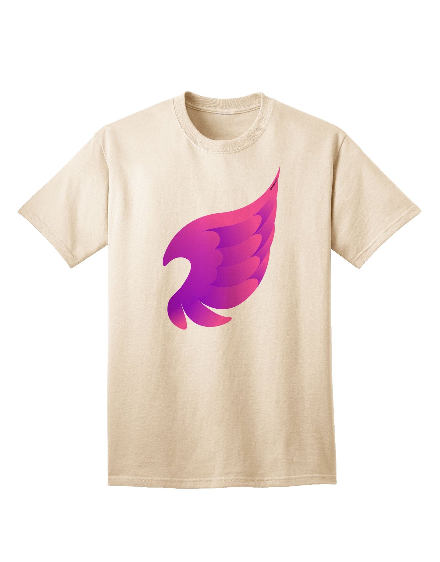 Charming Single Angel Wing Adult T-Shirt - A Fashion Statement for the Modern Individual-Mens T-shirts-TooLoud-Natural-Small-Davson Sales